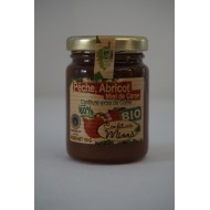 Confiture Corse extra Bio Pêche, Abricot, Miel de Corse