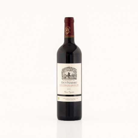 AOC Saint Emilion rouge grand cru Domaine Haut Patarabet 2014 Bio