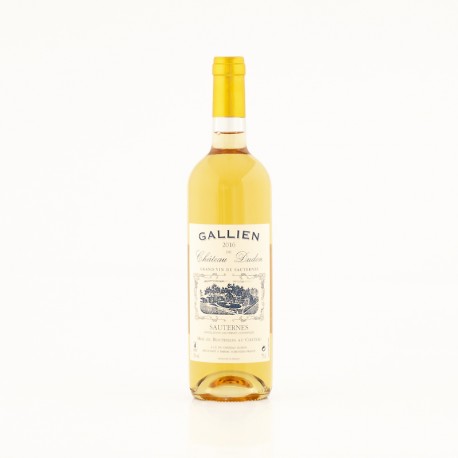 AOC Sauternes blanc moëlleux Gallien Château Dudon 2011 biologique