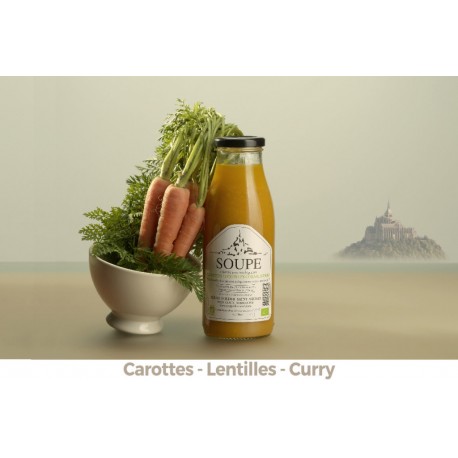 Soupe du Mont Carottes - Lentilles corail - Curry