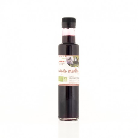 Sirop artisanal bio Cassis – Menthe