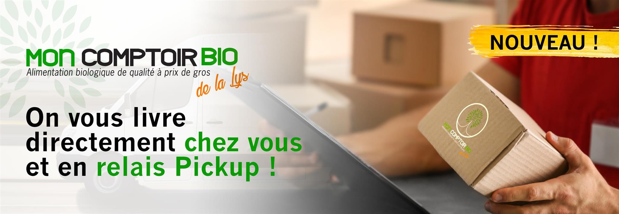 Livraison à domicile et relais pickup